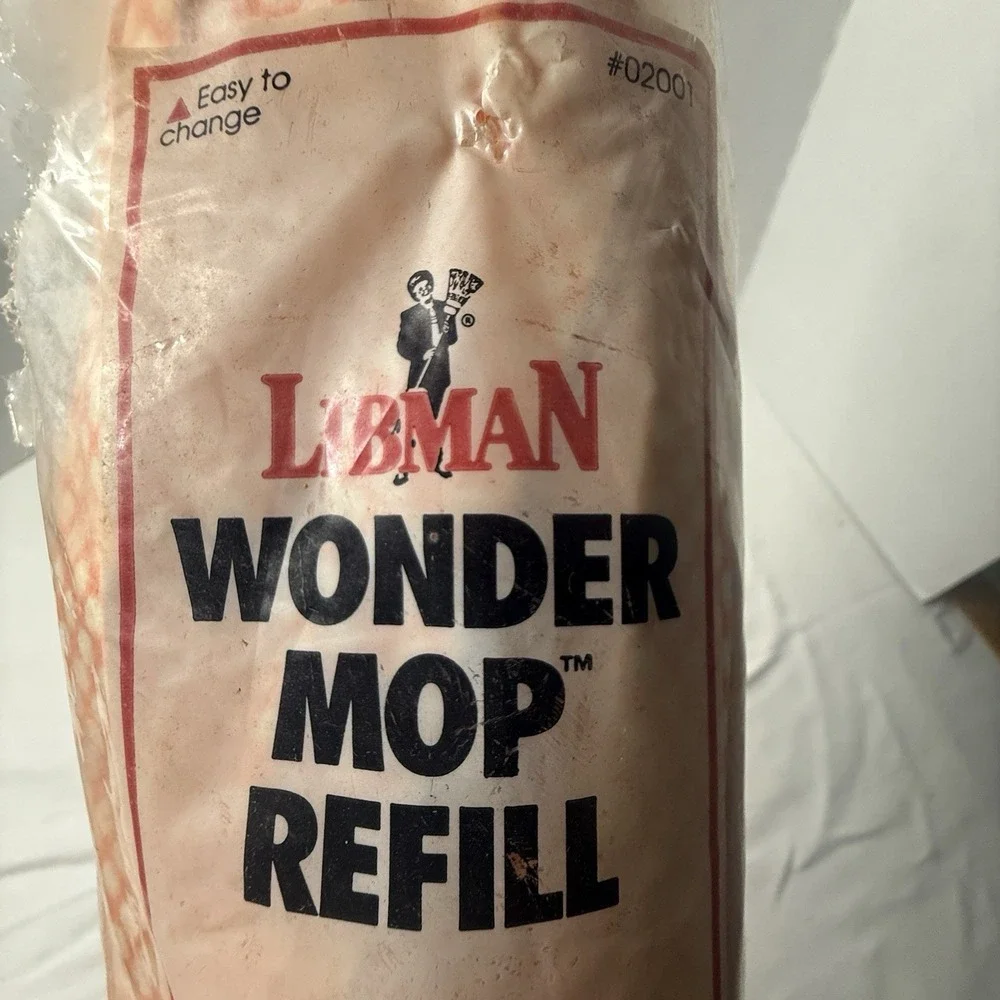 1991 Libman Wonder Mop Head Refill Microfiber Replacement Cleaning New Prop